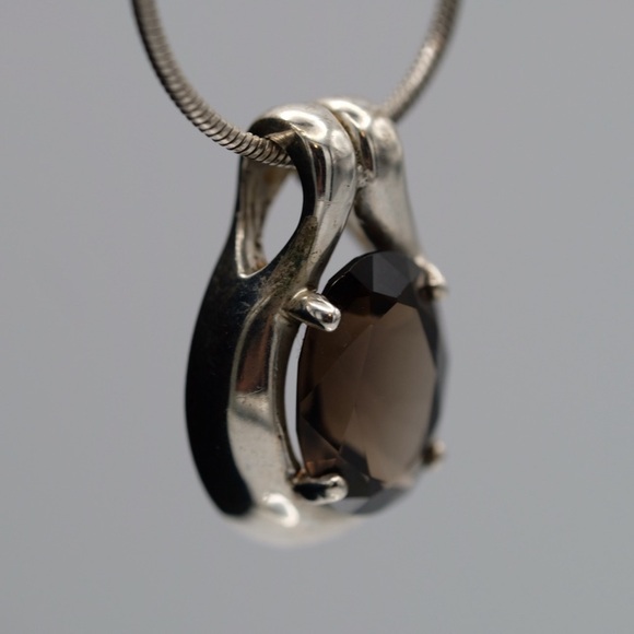 Paolo Romeo Pendant on 12.43 G Sterling Silver Omega Chain GORGEOUS - Picture 15 of 16